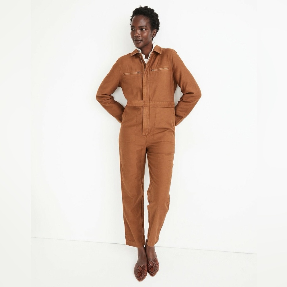 Madewell Petite Zip-Pocket Coverall Jumpsuit